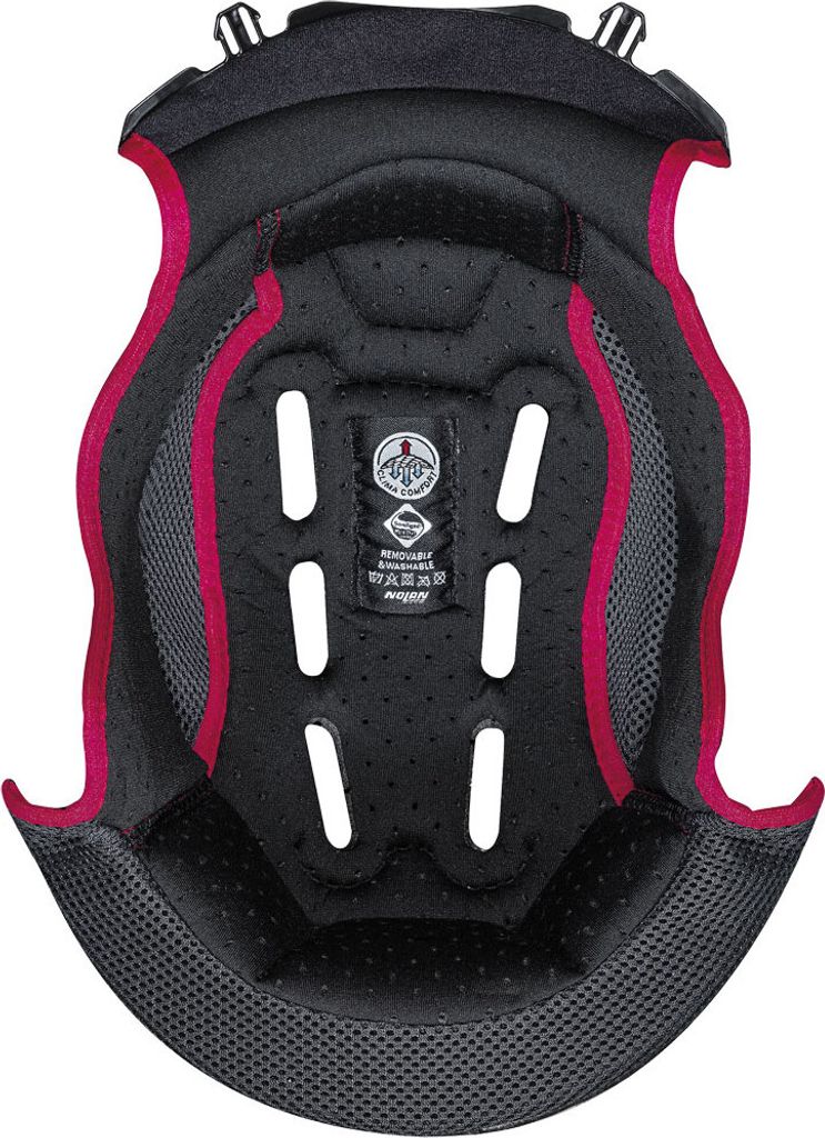 Interno Casco TOP CLIMA COMFORT Taglia L Nero Rosso NOLAN Immagine del prodotto 