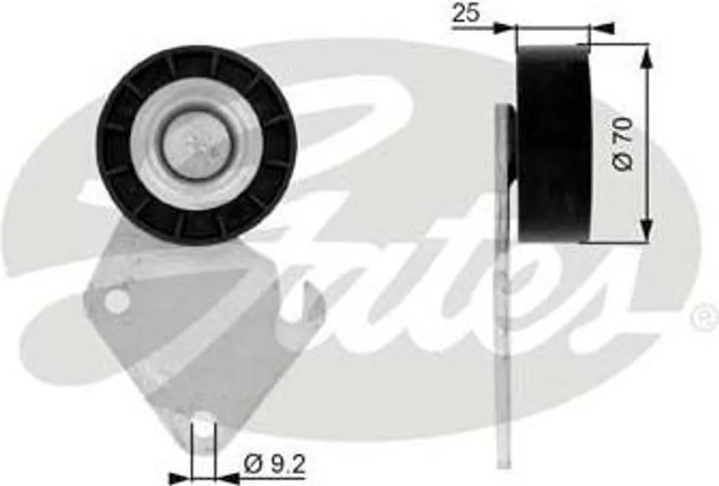 Poulie de Guidage Courroie GATES T36068 - OE 575134 - Haute Performance