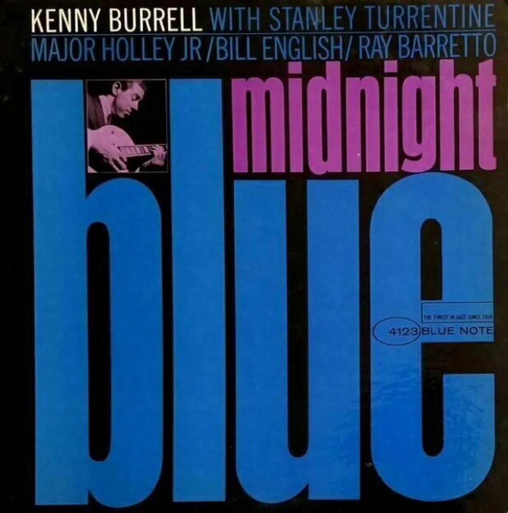 Disque Vinyle Kenny Burrell Bleu Minuit Album LP Jazz pour Platine Hi-Fi