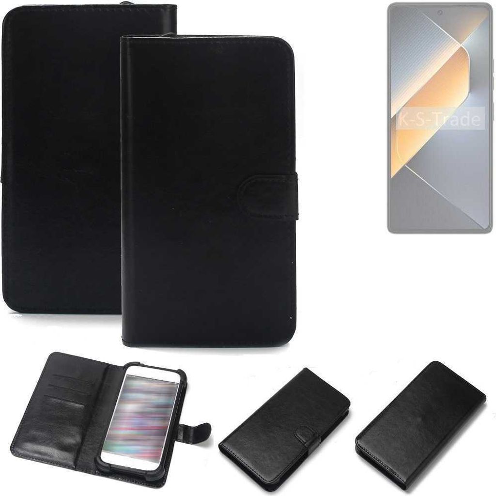 K-S-Trade Handyhülle Schutzhülle kompatibel mit Tecno Pova 6 Handy Schutz Hülle Handyhülle Bumper schwarz 1x