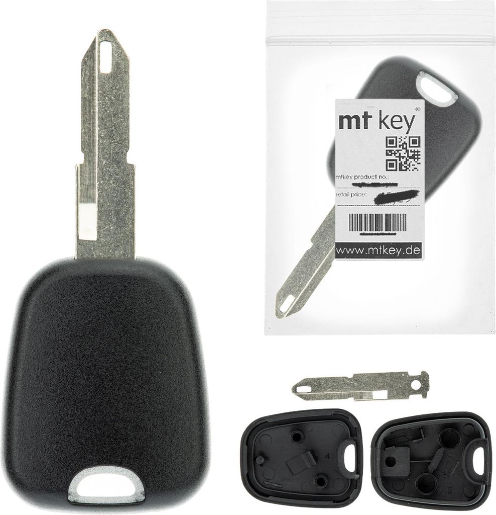 MT KEY Auto Ersatz Schlüssel NE73 kompatibel mit OPEL MOVANO A 98-03 NISSAN INTERSTAR PEUGEOT 206 DAF CF LF XF AB 2002 MAN TGA AB 2003