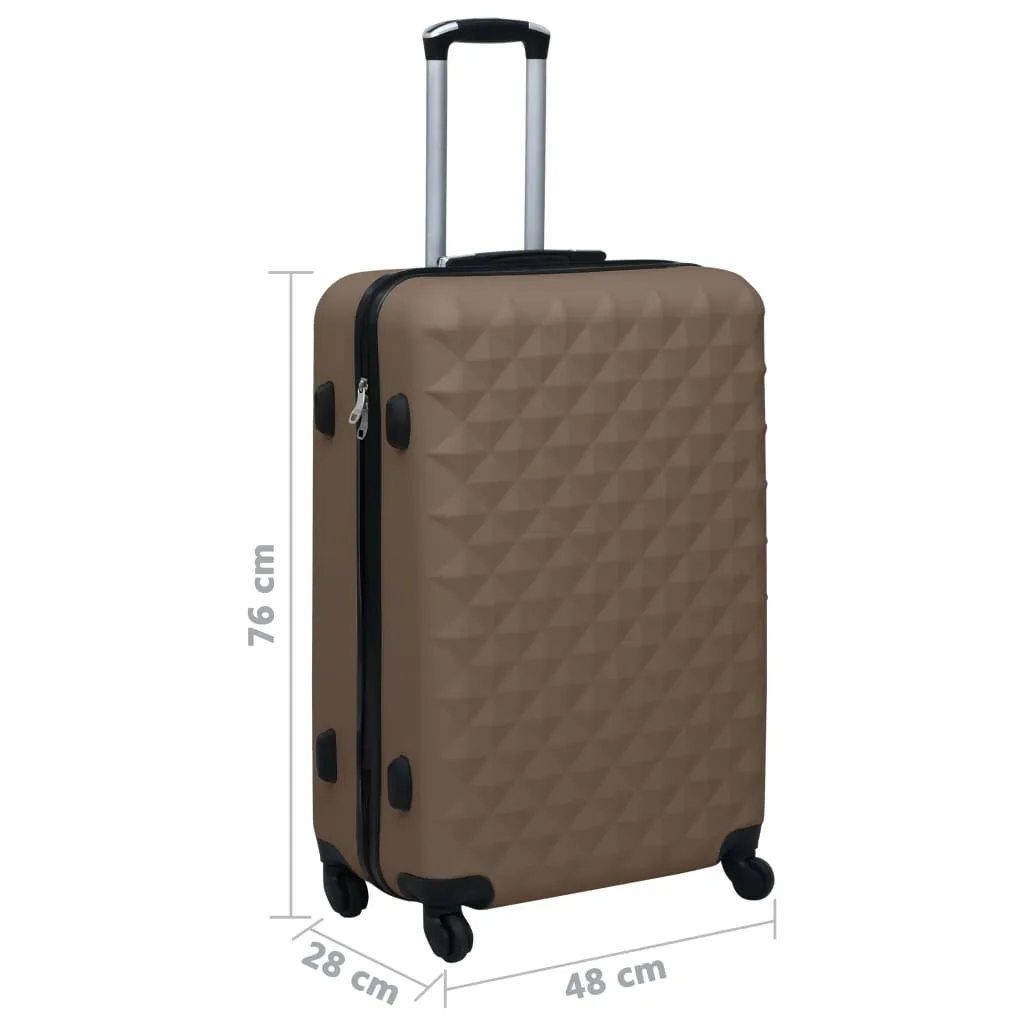 Valise rigide brune ABS : protégez vos bagages des chocs et du vol