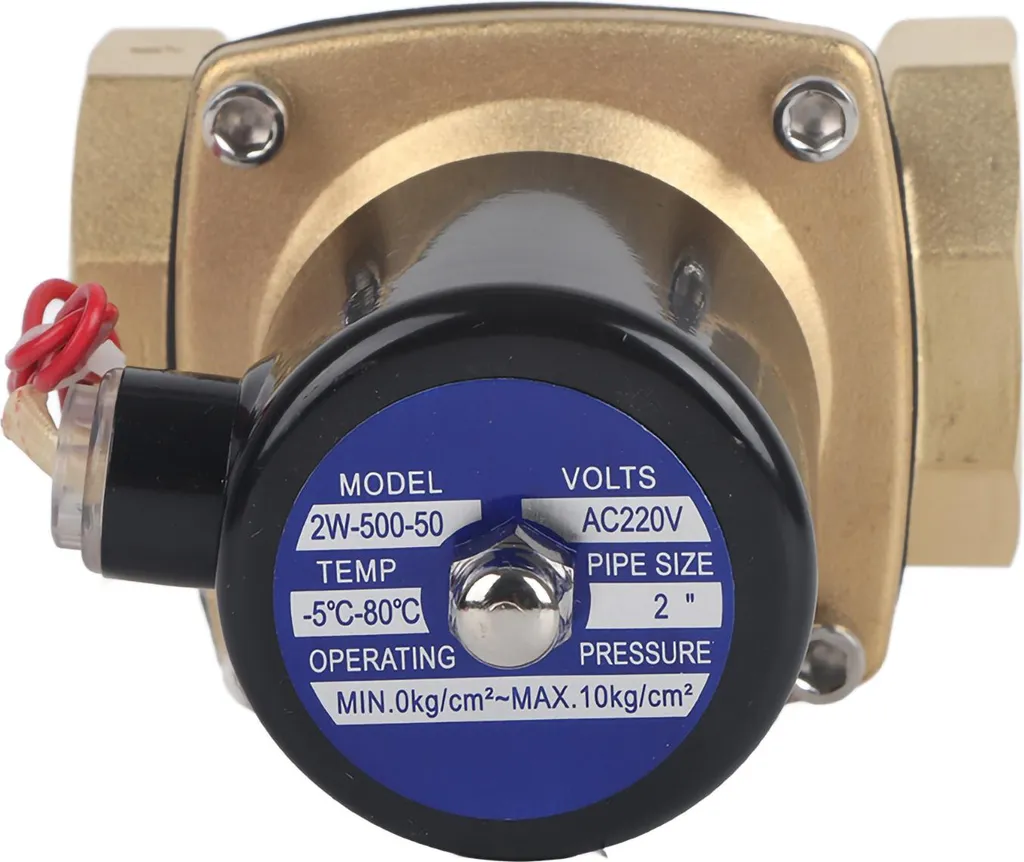 Électrovanne 220V CA DN50 2 Pouces Laiton - Modèle Normalement Fermé NF - 11