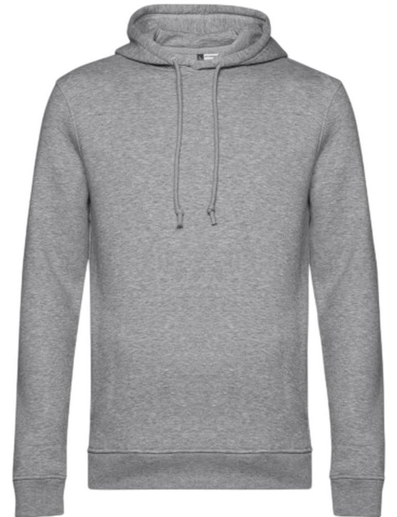 B&C - "Inspire" Hoodie mit durchgehendem Reißverschluss Baumwolle aus biologischem Anbau für Herren FK2588 (3XL) (Grau meliert)
