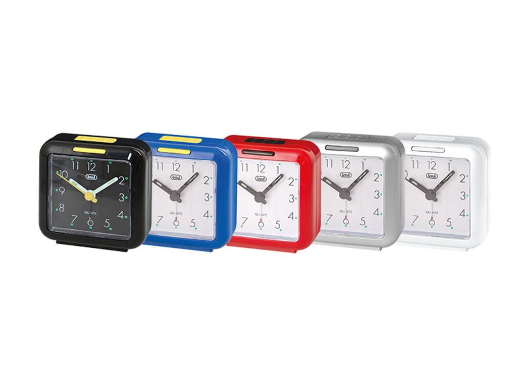 Trevi SL 3048 Quarzwecker Schwarz, Blau, Grau, Rot, Weiß