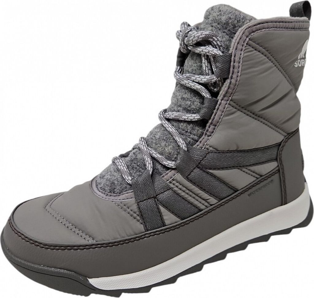 Sorel Whitney Plus Lace WP Damen Boots in Grau, Größe 38