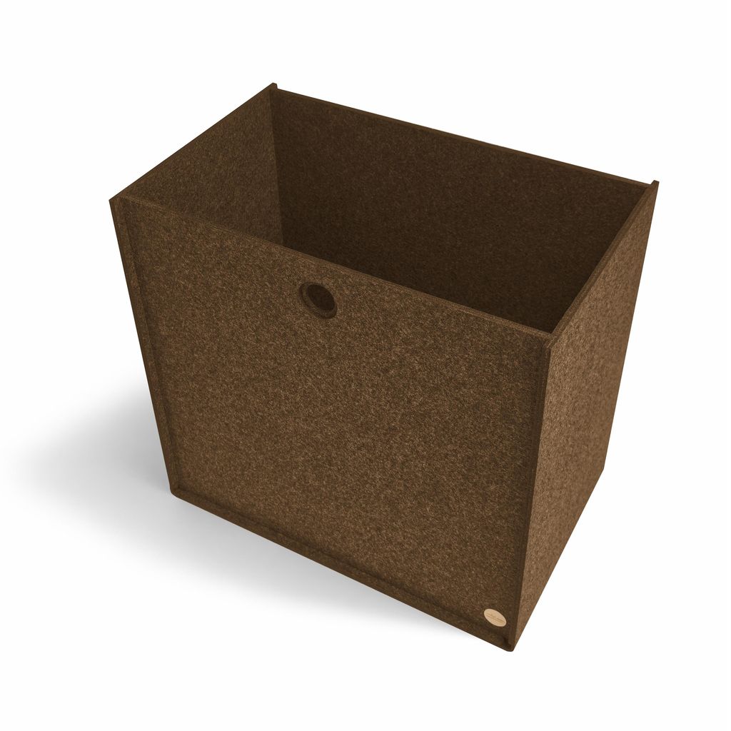 Aufbewahrungsbox CARGA Filz 27,5 x 44 x 41,5 cm ohne Deckel in hellbraun meliert