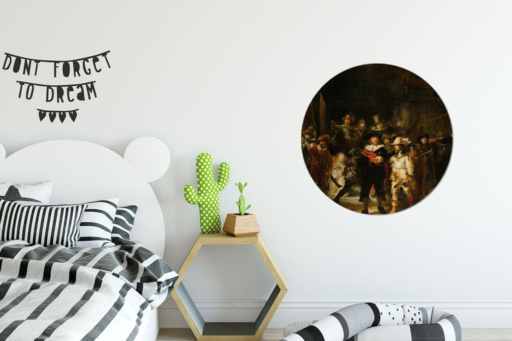 MuchoWow - Mauerkreis - Wand Bilder - Wandsticker - Wohnzimmer Dekoration - Dekoration für die Wände - Aluminium - Babyzimmer