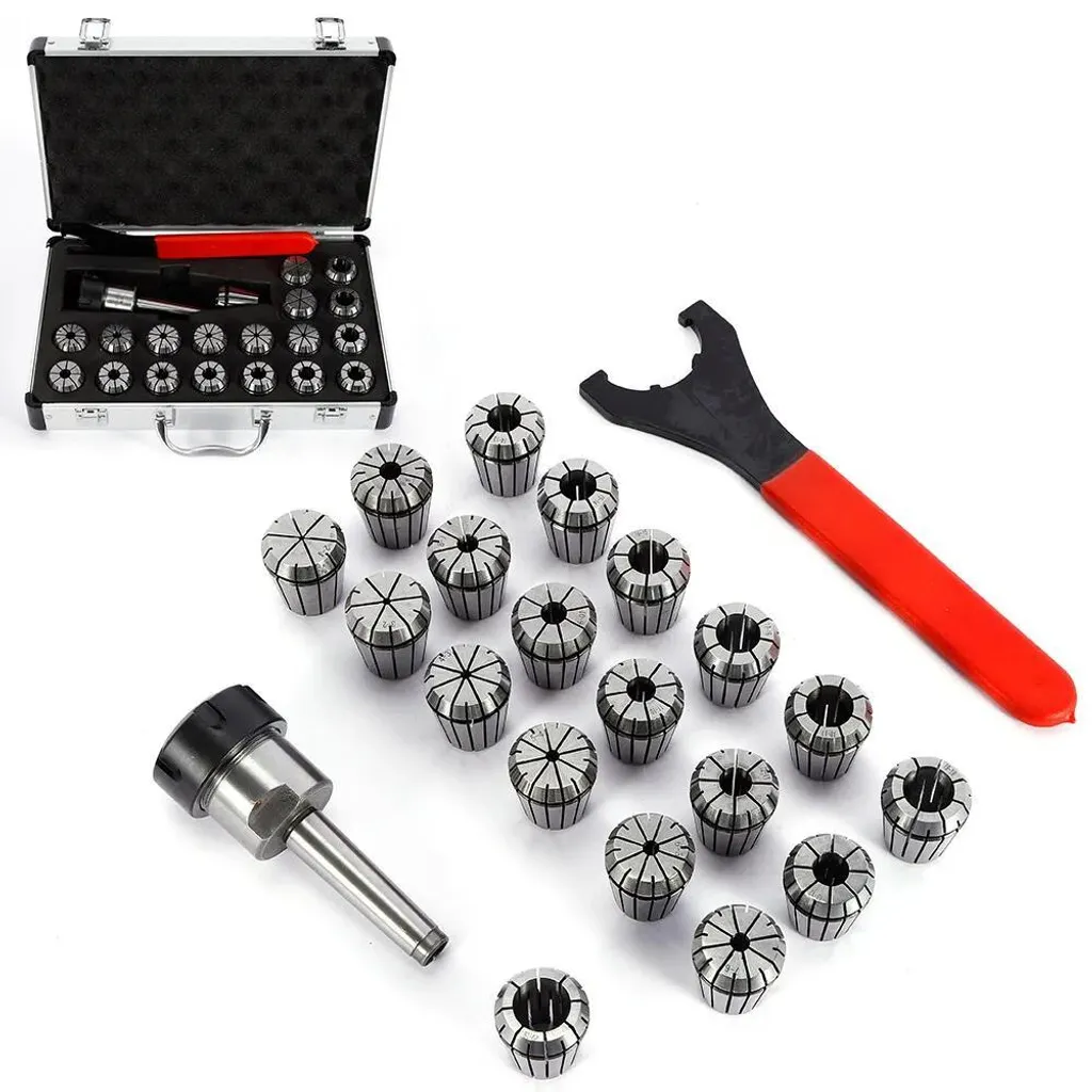 Kit de serrage ER32 pour le fraisage et perçage, 19 pinces de précision