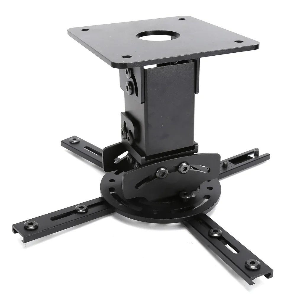 Support Projecteur Extensible et Ajustable pour Fixation Murale ou Plafond