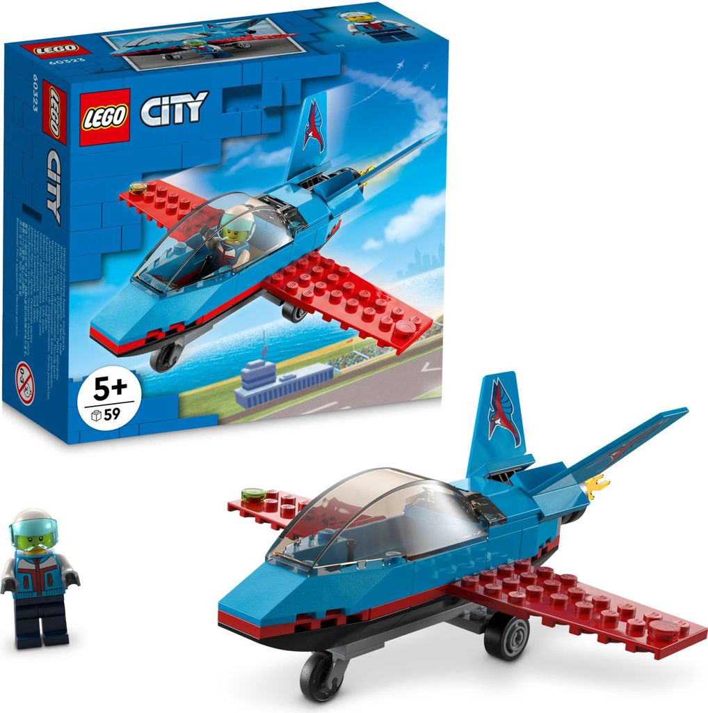 LEGO 60323 Samolot kaskaderski City z minifigurką pilota Zdjęcie produktu 