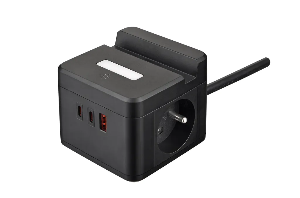 Viking YC23H Adattatore Rete Elegante: Luce Notte e Ricarica Rapida