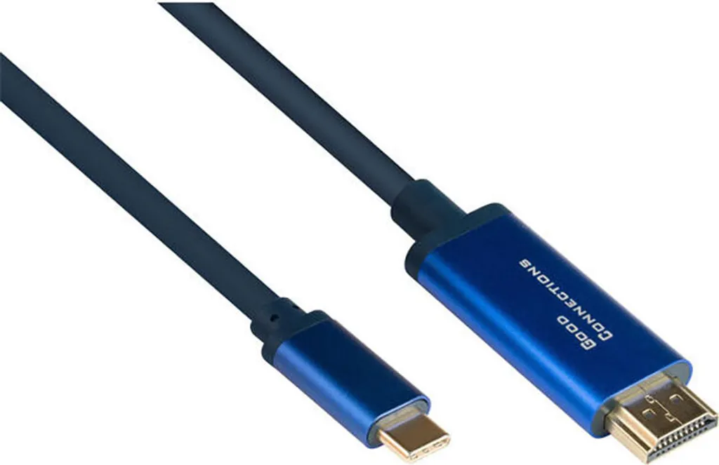 Cavo Gaming USB-C HDMI 4K 60Hz SmartFLEX Blue 1m | Pro-Grade