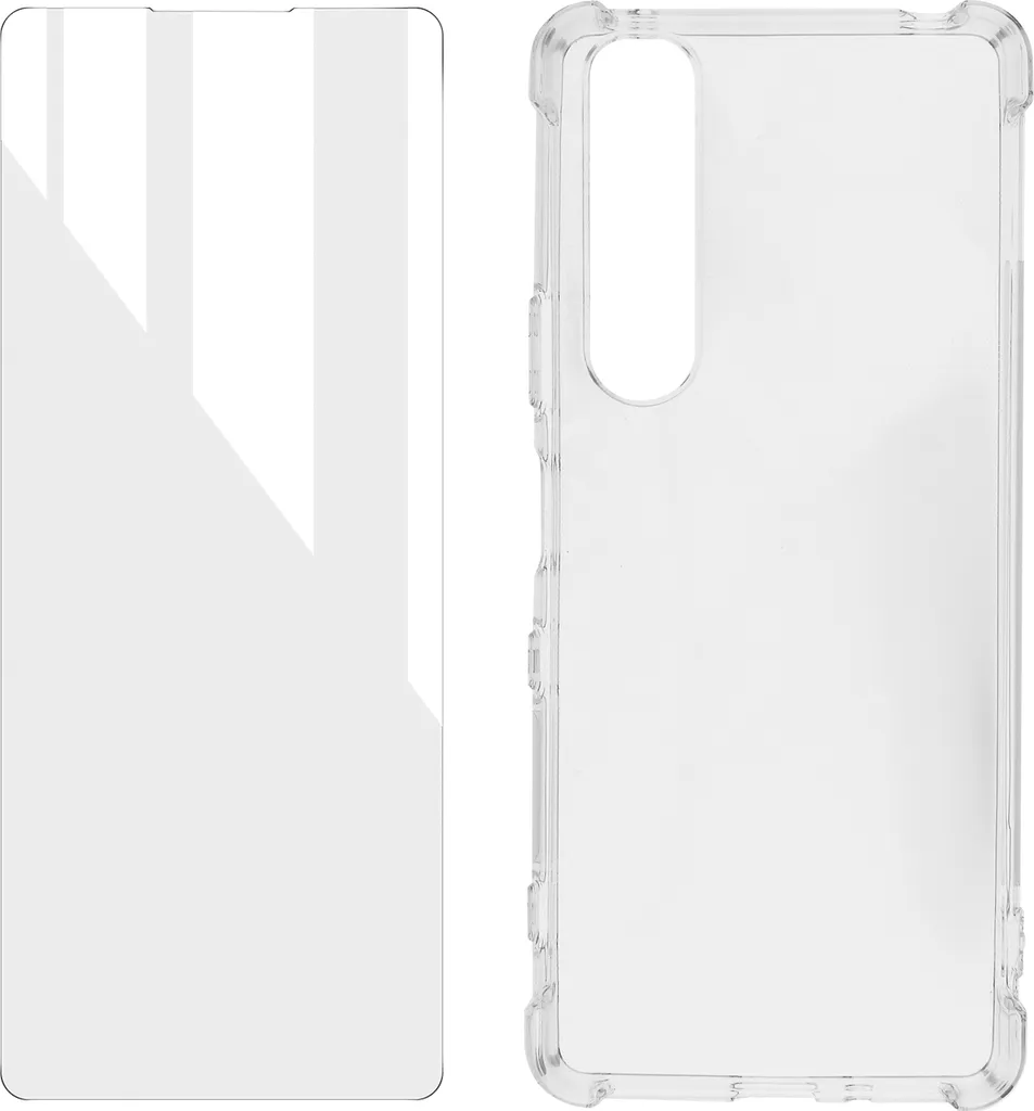 Pack Protezione Xperia 10 III / IV: Cover + Vetro Avizar Trasparente