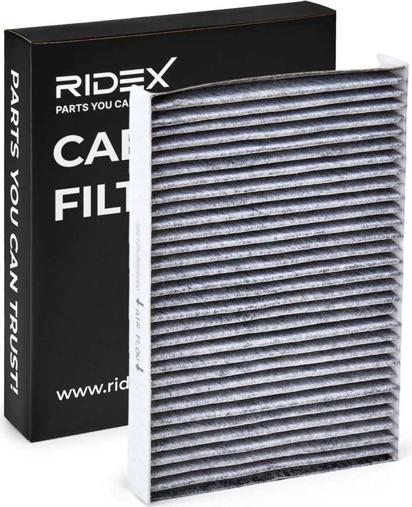 RIDEX 424I0345 Aktivkohle Innenraumfilter Pollenfilter für Produktbild 