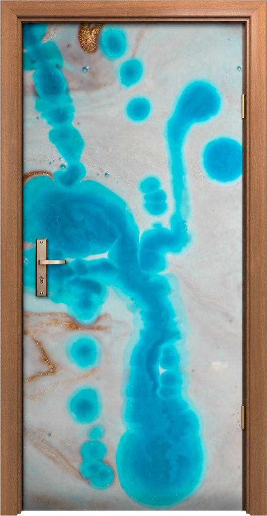 Türposter 90x200 cm Türaufkleber Türtapete Türfolie Klebefolie modernes Nachbildung Gemälde abstrakt Marmor