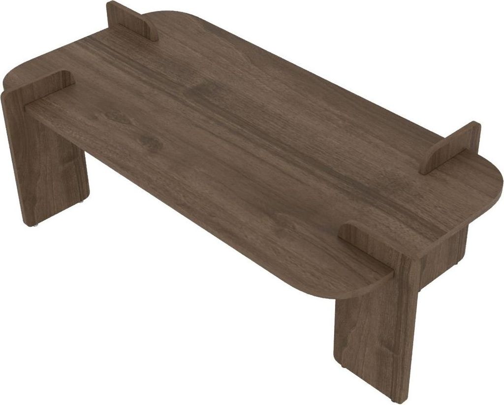 Couchtisch aus Holz "Lovge" 120 x 60 x 35 cm - Walnussholz