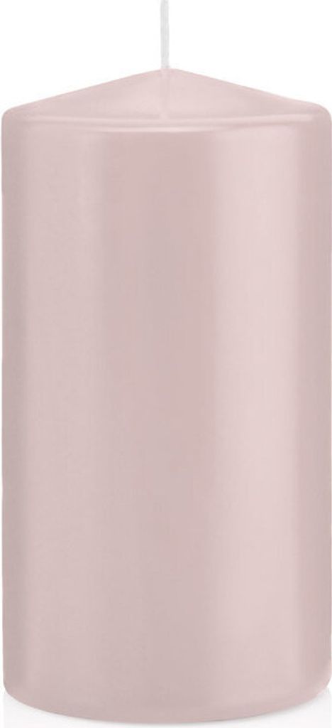 Stumpenkerzen Rose 150 x Ø 78 mm, 8 Stück, russarm, tropffrei, hochwertiger Docht