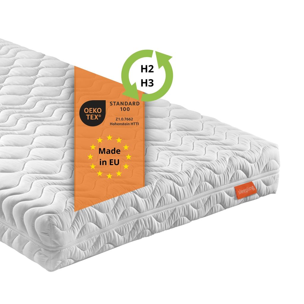 Ergonomisch 7-zones koudschuimmatras, 90 x 200 cm, 21 cm, Productafbeelding 