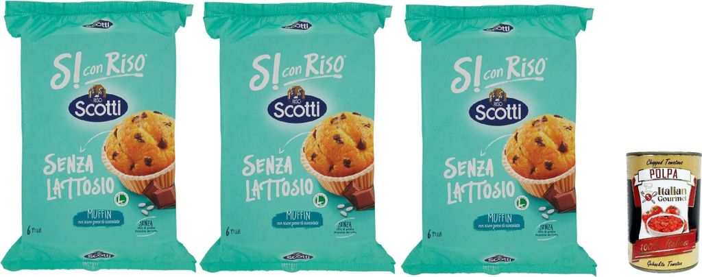 Si con Riso - Muffin con Riso e Gocce di Cioccolato, Produktbild 