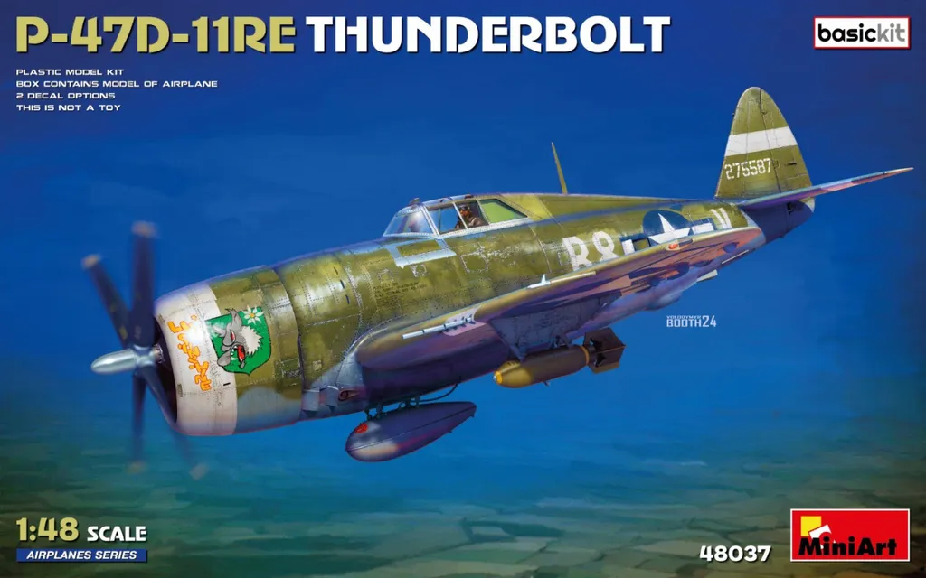 Kit Maquette P47D-11RE Thunderbolt 1/48 Montage Précis sans Défaut