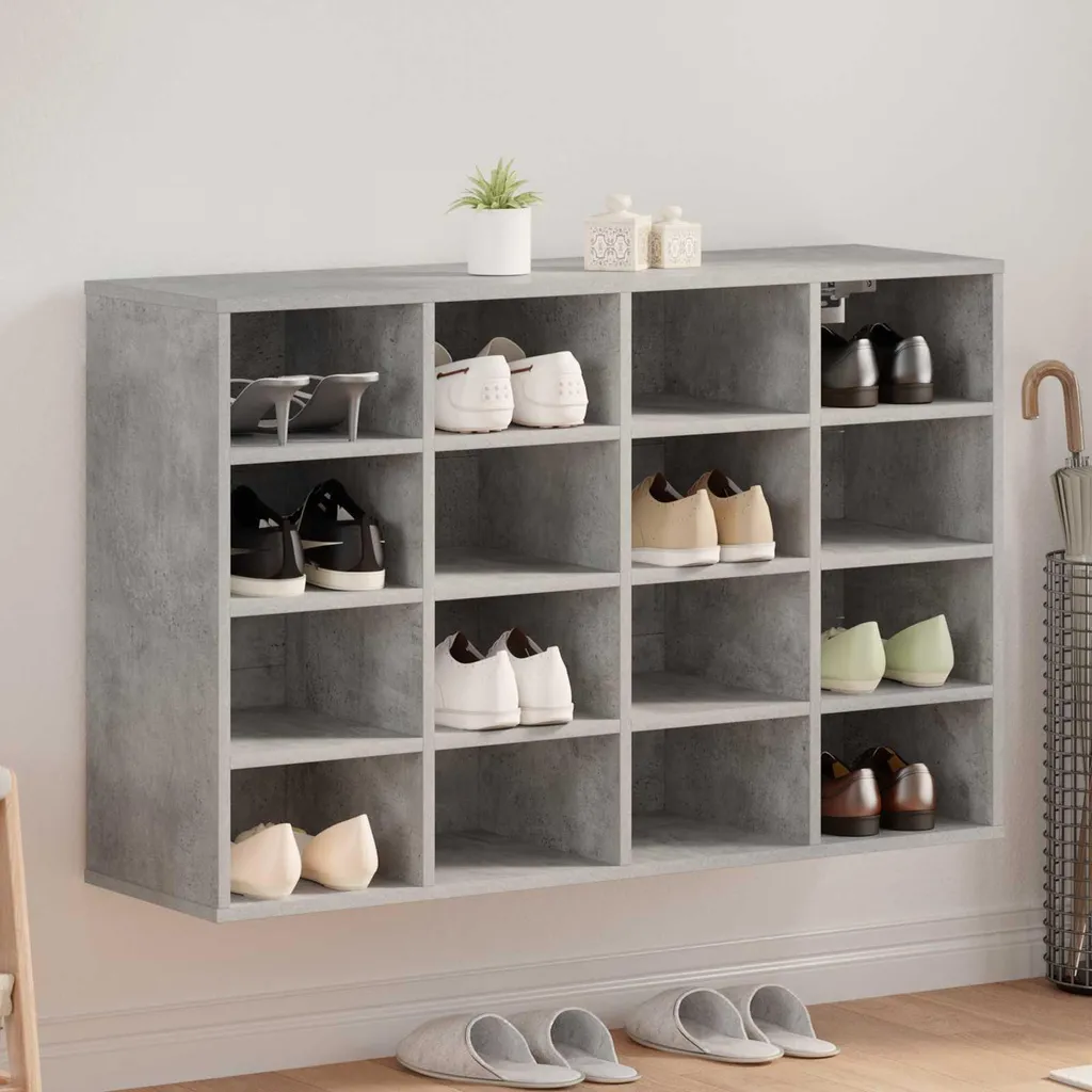 Scarpiera Ingresso Grigio Cemento vidaXL | Organizzazione Casa 103cm