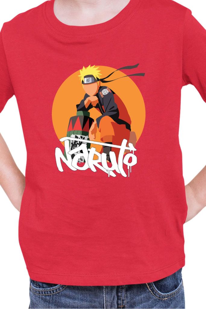 Kinder T-Shirt Naruto Naruto 04, 3-4 Jahr - 104 / Rot