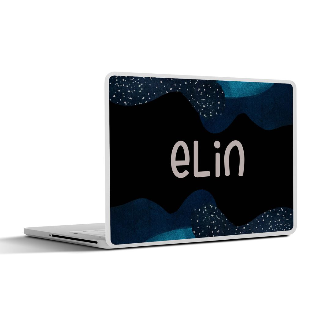 MuchoWow Laptop Aufkleber Sticker Cover Elin - Pastell - Mädchen 25x18 cm - Laptop-Deko