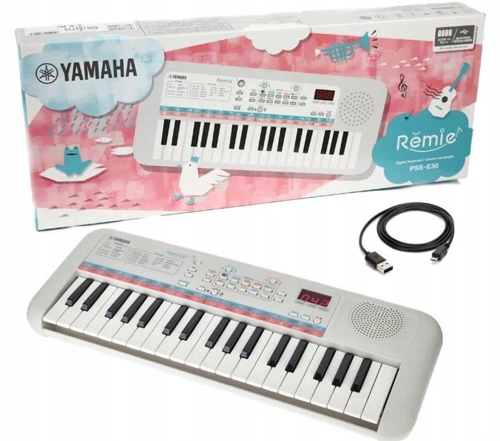 Yamaha Remie, Syntezator cyfrowy, 1,4 W, Cyfrowy, Biały, 1 Zdjęcie produktu 