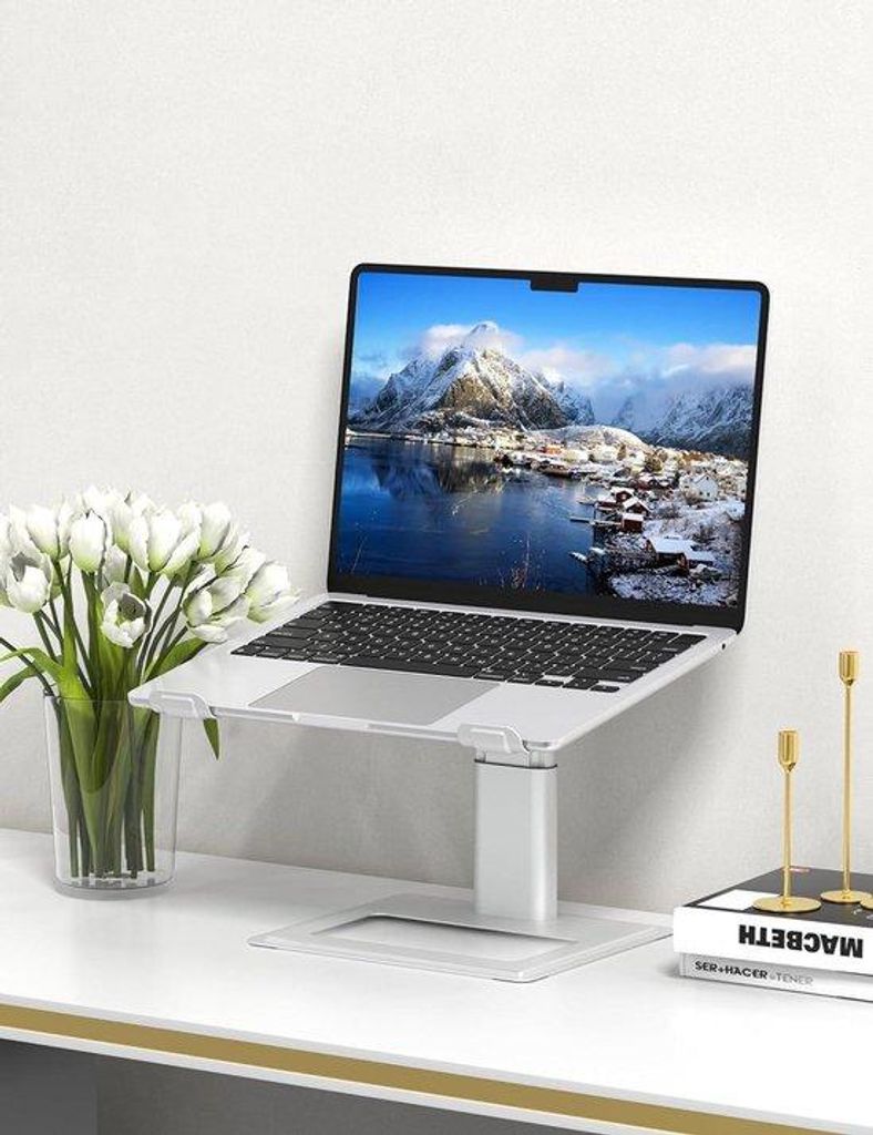 Ergonomische computerstandaard met H-verhoging