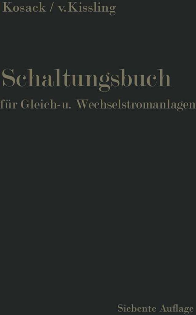 Schaltungsbuch für Gleich- und Wechselstromanlagen