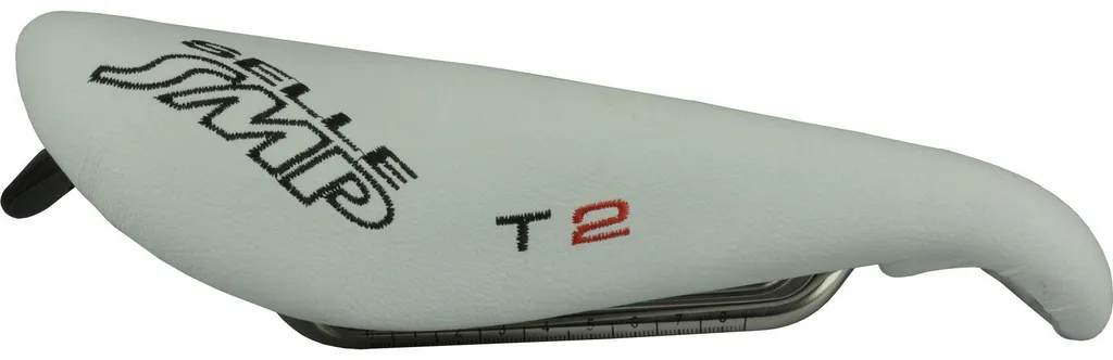 Selle de Vélo Triathlon SMP T2 Blanche - Confort Ergonomique 156 mm