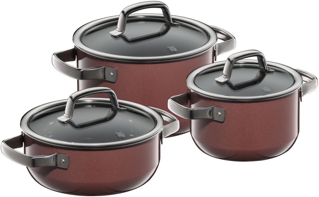 WMF WMF Fusiontec Mineral Topf-Set 3-teilig, Rose Quartz Produktbild 
