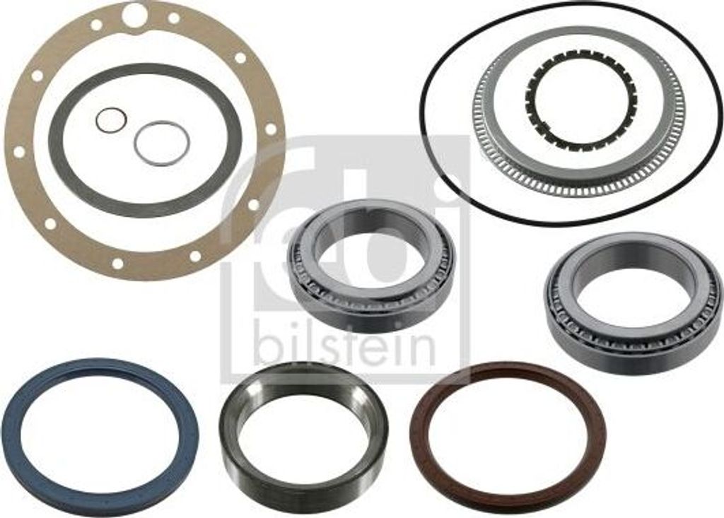 FEBI BILSTEIN Radlagersatz Hinten Links Hinten Rechts passend für MERCEDES-BENZ ACTROS Wälzlager 145mm 47788