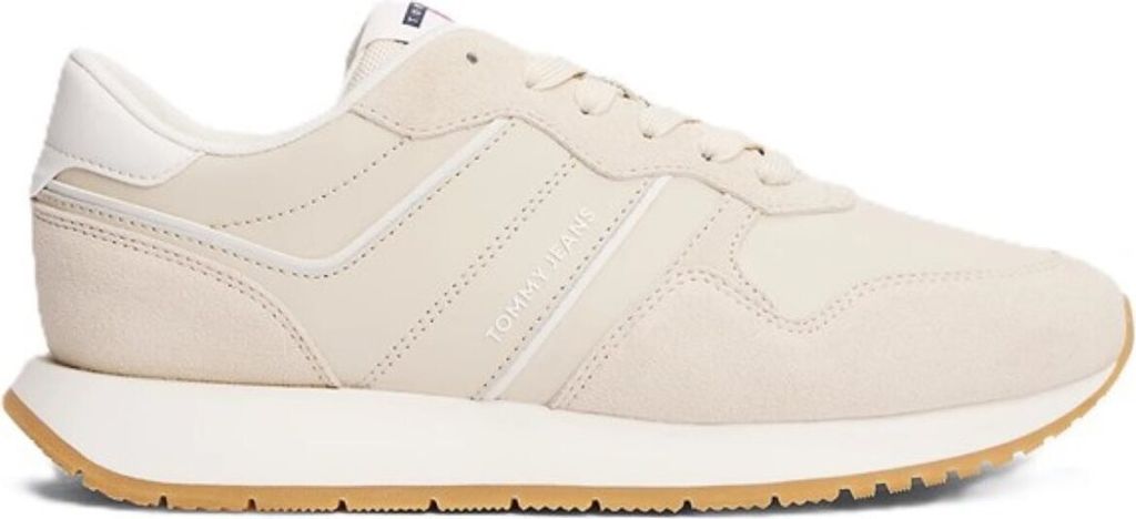 Tommy Jeans Sneaker Low 'Classic Sneaker aus Wildleder', EN0EN02771, Newsprint, Gr.