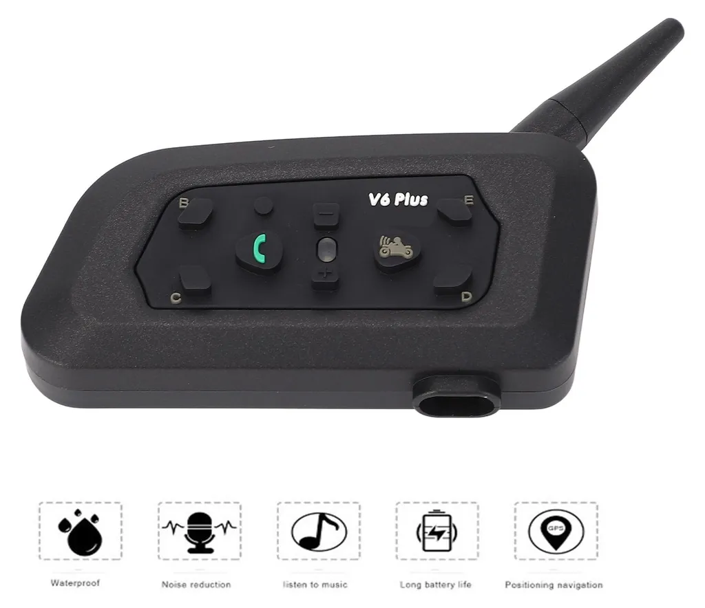 Intercom Casque Moto V6 Plus : Solution Mains Libres Bluetooth 1200m
