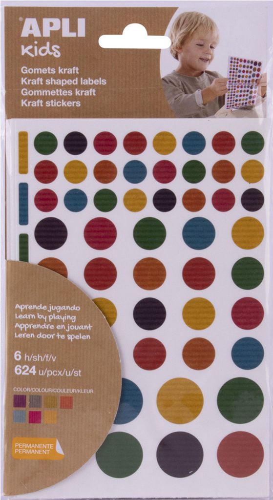 APLI kids Sticker "Rund" Naturkraft Kleinpackung Produktbild 