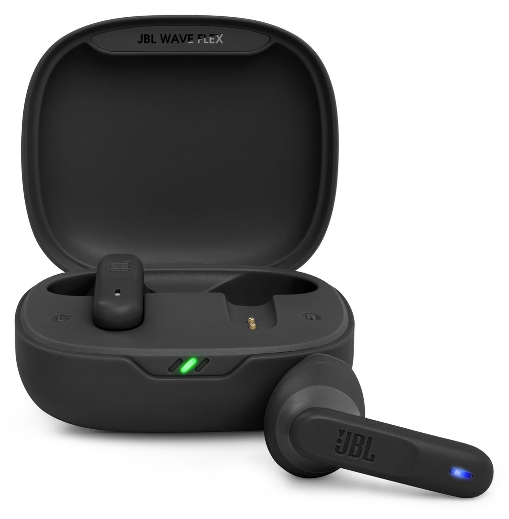 JBL Wave Flex 2, draadloze Bluetooth-oordopjes, zwart Productafbeelding 