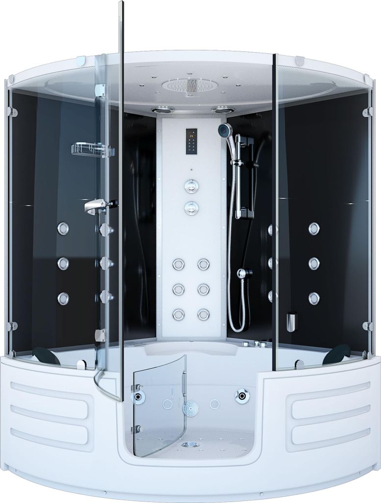 Dampfdusche Whirlpool Dusche Duschkabine K70-SW-EH-EC 150x150cm