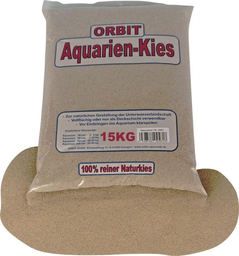 Orbit Aquarien Natursand natur 15 kg Produktbild 