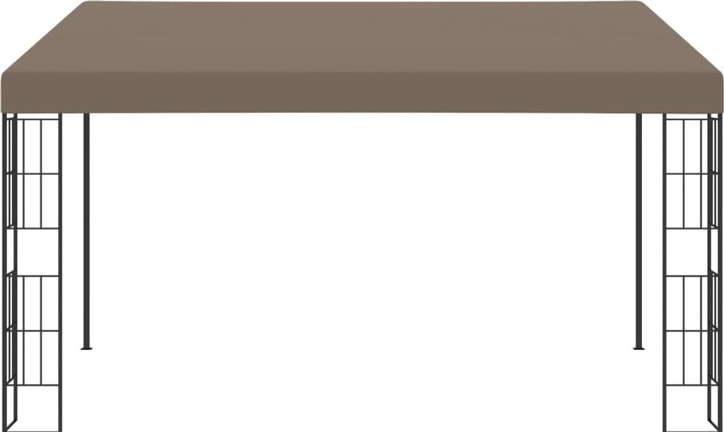 vidaXL Nástenný pavilón 4x3 m Taupe Fabric Obrázok produktu 