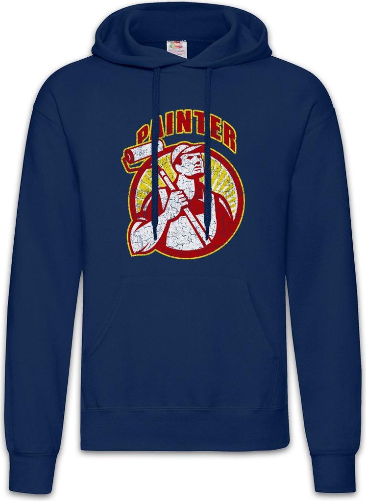 Urban Backwoods Painter IX, Herren Hoodie, Farbe: Navy, Größe: M