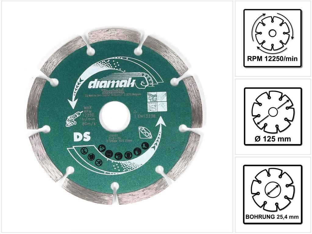 Makita Diamak 125 mm 1 szt. ( D-61139 ) Diamentowa tarcza Zdjęcie produktu 