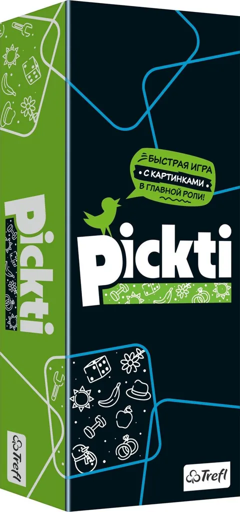 Trefl Pickti Jeu de Réflexe Russe avec cartes illustrées durables