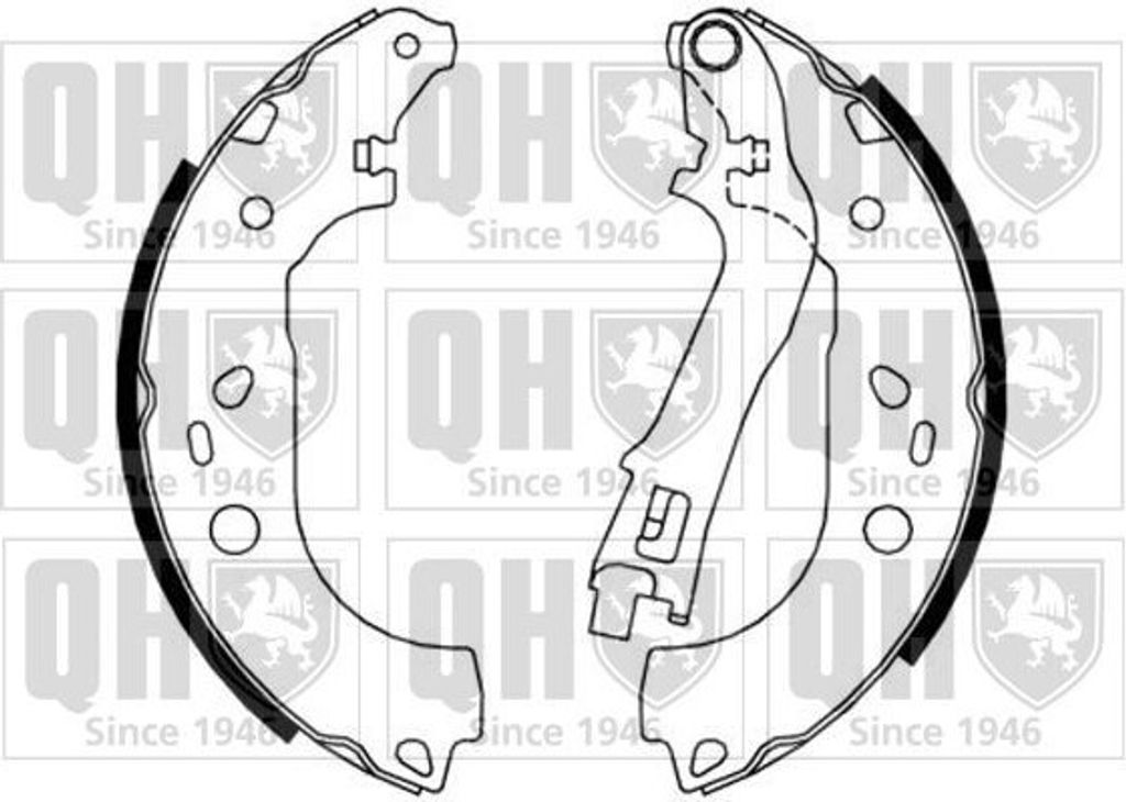 QUINTON HAZELL Bremsbackensatz Trommelbremse Hinten für FIAT DOBLO Kasten/Kombi (263) 229mm BS1170