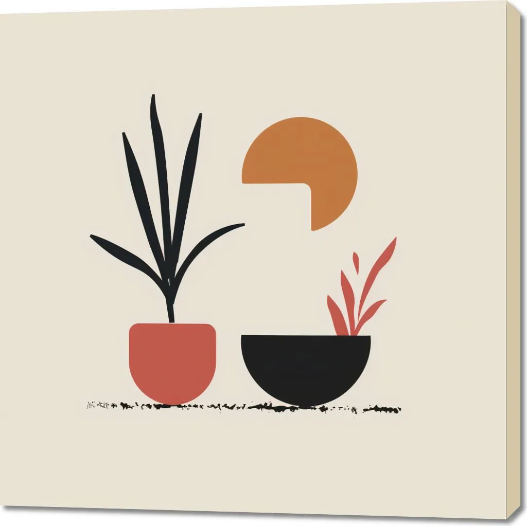 Quadro 100x100cm Giardino domestico