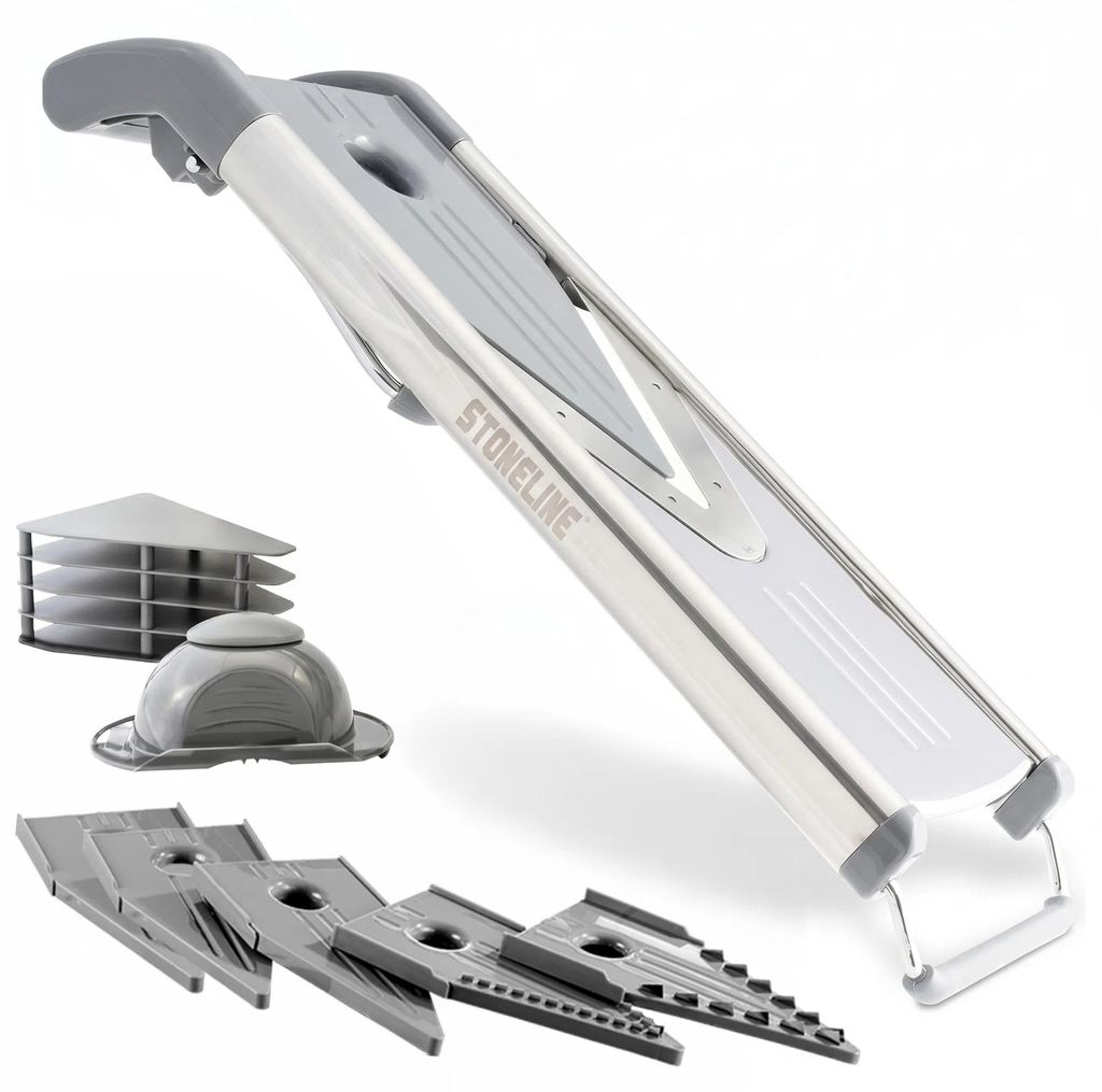 STONELINE® Gemüsehobel Set 9-teilig | Grau Produktbild 