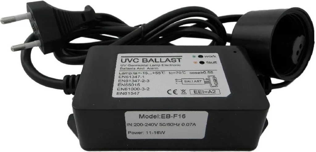 Alimentation UV T5 11W-16W : Transformateur 4 broches haute tension