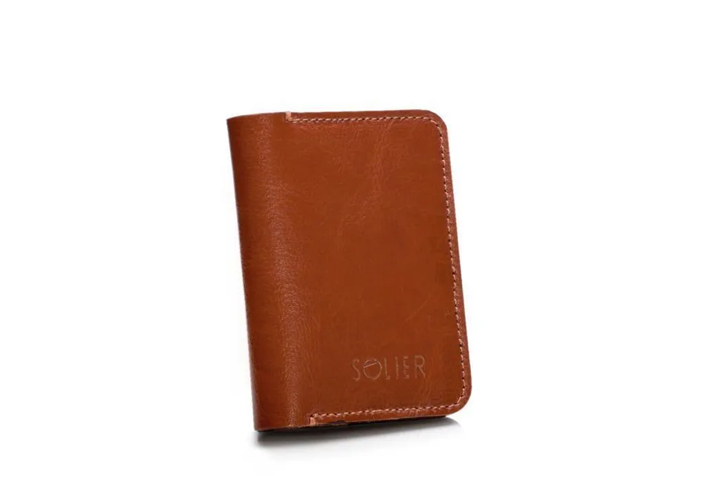 Solier SW11 Portafoglio Slim Uomo in Vera Pelle Italiana SW1119412