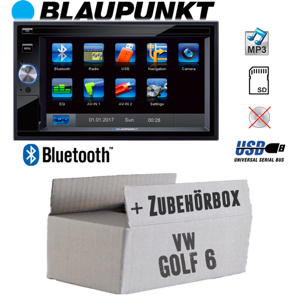 Autoradio Einbaupaket JVC KW-M180DBT passend für Dacia Logan I + Facelift | Bluetooth USB